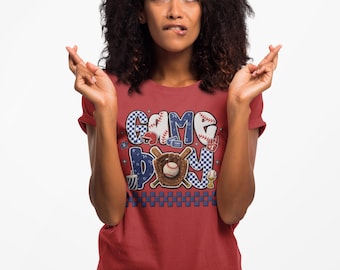 Baseball Game Day Shirt Mom Tee Cute Sports Fan Shirt