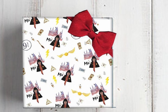 Harry Potter themed wrapping paper Harry Potter gift | Etsy