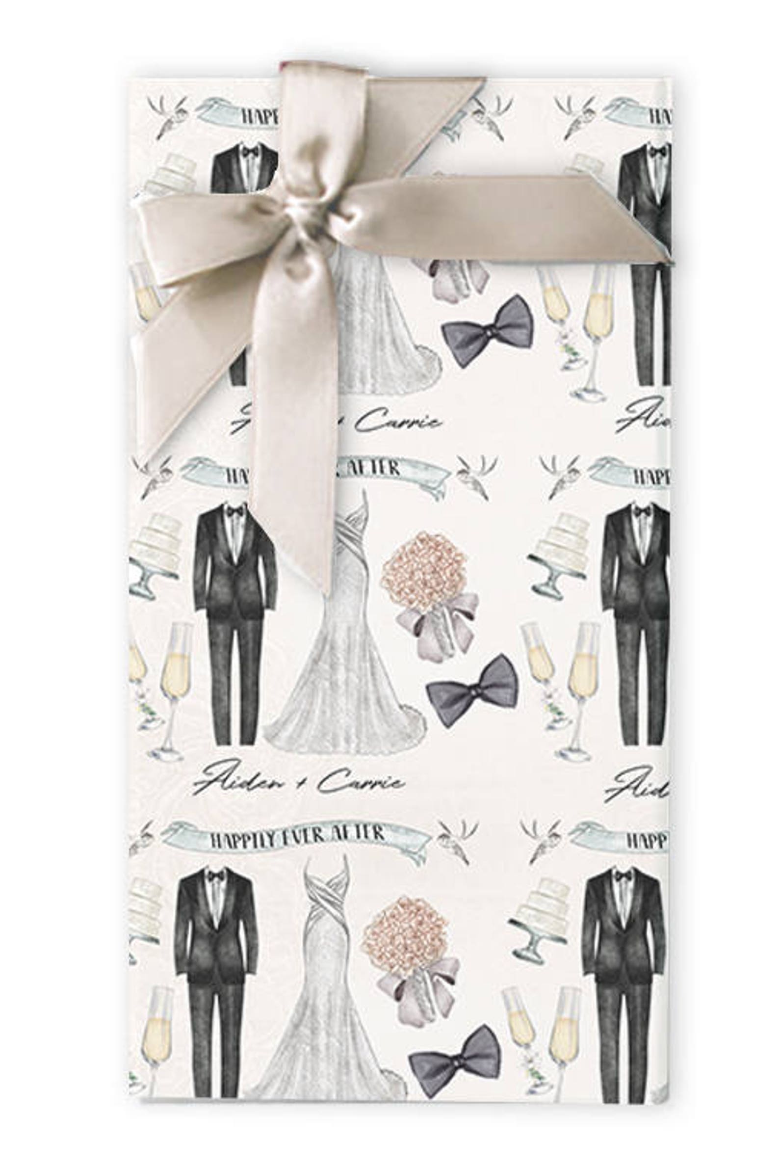 Wedding Wrapping Paper Custom Wrapping Paper Wedding Etsy