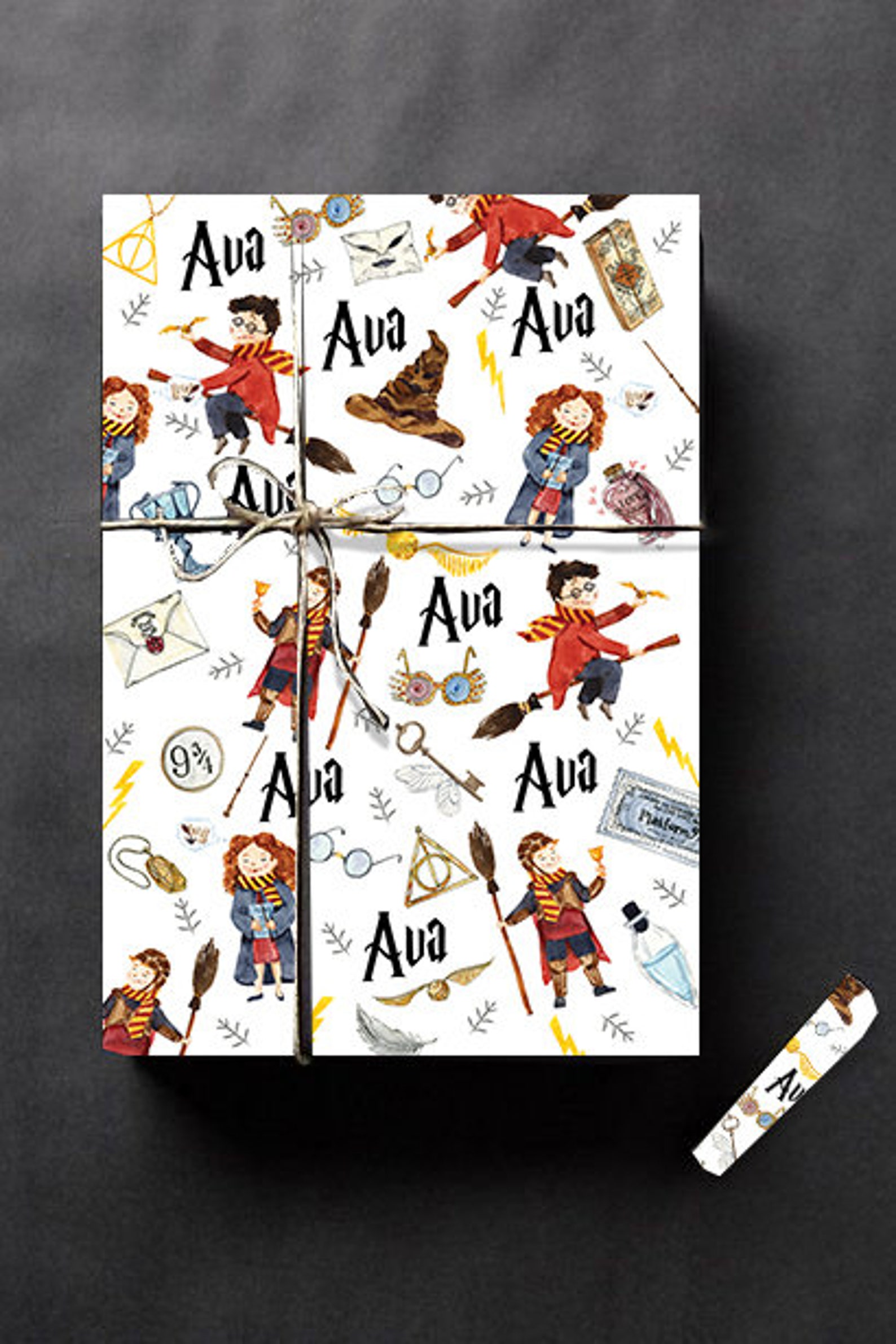 Harry Potter Wrapping paper Custom Wrapping Paper-deathly | Etsy