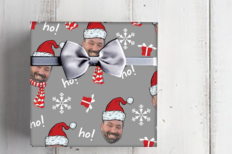 Christmas Wrapping paper-Funny Santa wrapping paper with | Etsy