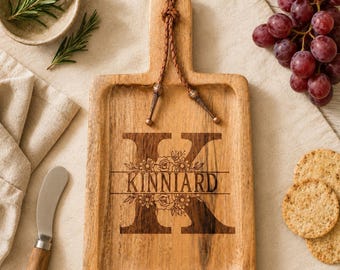Personalized Acacia Paddle Board: Custom Engraved Gift
