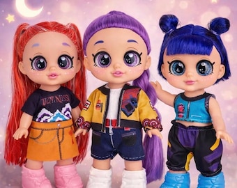 Kpop demon hunters dolls; Kpop dolls; kpop doll set; kpop demon hunters gifts; huntrix dolls; Anime Doll Figure K pop Demon Hunter