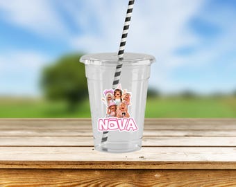 Custom Birthday Plastic Cups, Personalized Video Game Inspired Party Supplies