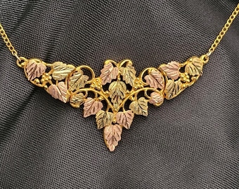VTG Landstroms Black Hills gouden 10k 12k 18k driekleurige bladketting 15 in echt