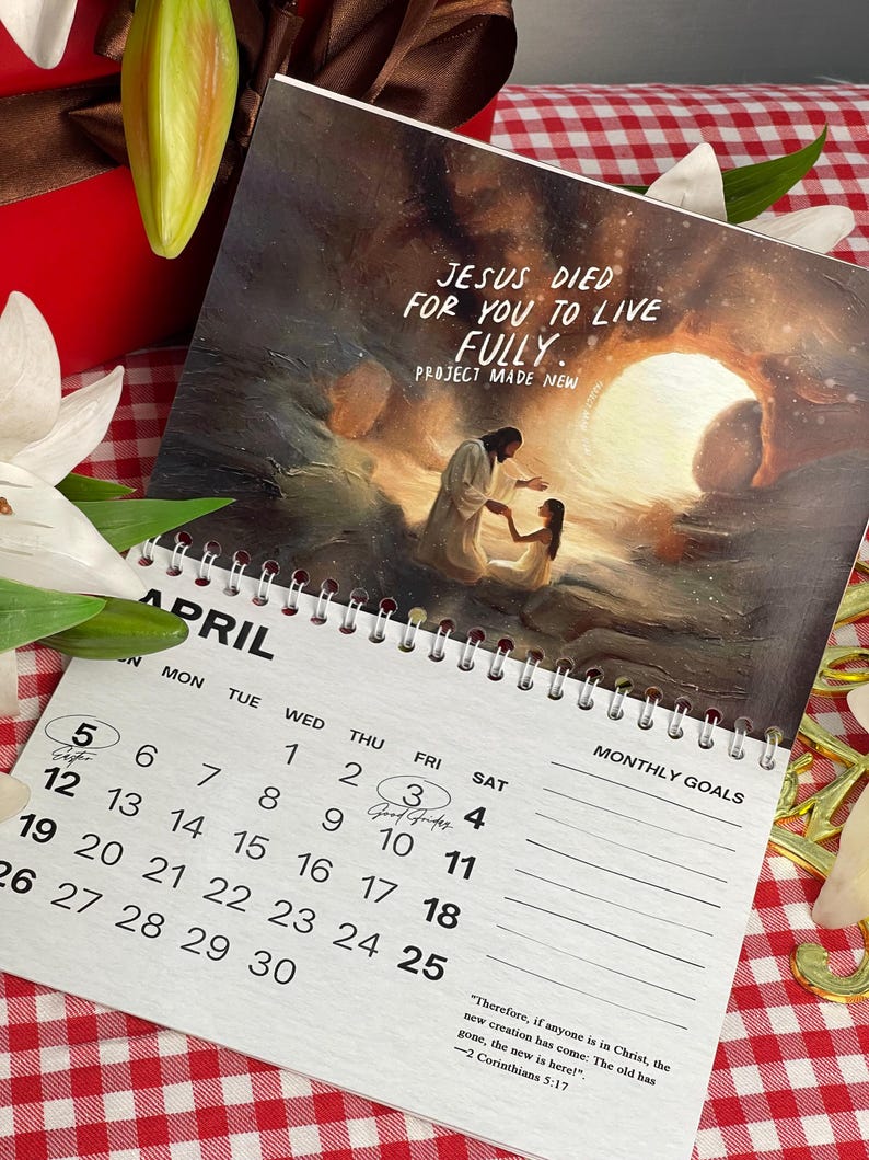 Christian 2026 Calendar Wall Christian Artworks Jesus Christ, Biblical ...
