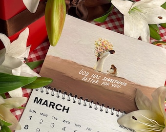 Christian 2026 Calendar Wall Christian Artworks Jesus Christ, Biblical Year Monthly Planner Bible Scripture Christmas Gift LN