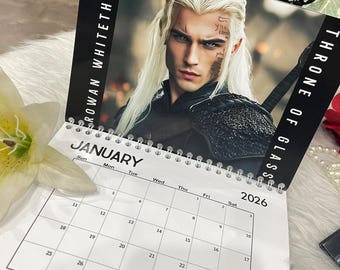 Kalendarz „Morally Grey Book Boyfriend” na rok 2026: Romantasy Booktok Gift