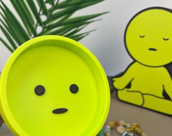 Smiski Trinket Tablett - Smiski Gesicht Ring Schale, 9 cm oder 18 cm Schmuck & Schlüssel Tablett | Kawaii Schreibtisch Organizer