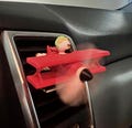 Snoopy Pilot Airplane Car Vent Clip | Handmade Aroma Diffuser & Car Air Freshener | Cute Flying Dog Gift | Not for Use with Heat or Warm AC