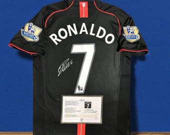 Camiseta del Manchester United firmada por Cristiano Ronaldo - Certificado de autenticidad (leer descripción)