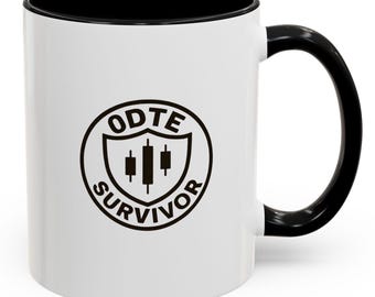 Taza de superviviente de 0DTE, regalo divertido para comerciantes de opciones