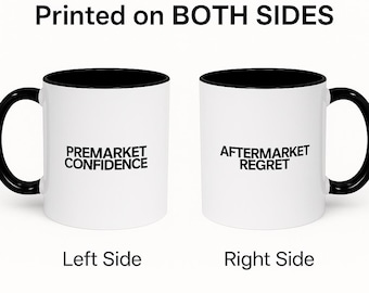 Taza de café divertida de comerciante, regalo de la bolsa, decoración de comerciante diario