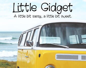 Little Gidget font, cute font, ready for invitations, home and commercial use
