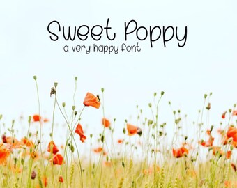 Font, cute font, ready for invitations, home and commercial use