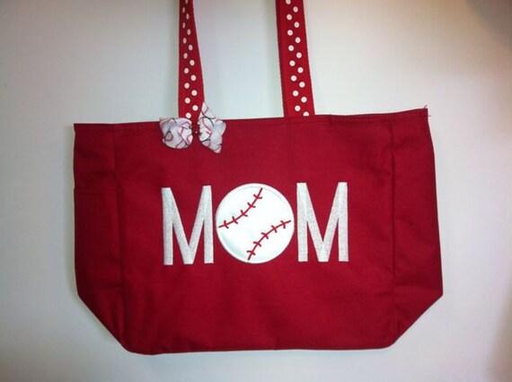 Items similar to Baseball Mom Tote Bag on Etsy
