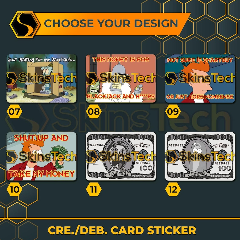 Credit Card Skin, Funny Yellow Cartoon Card Sticker, Cute Sponge Style ...