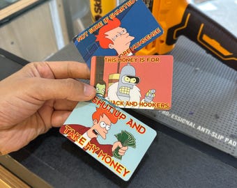 Funny Credit Card Cover with phrase shut up, Cute Debit Card Sticker, Aesthetic Card Decal, Unique Wallet Accessory, Trendy Gift