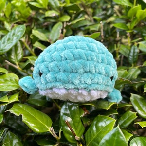 Handmade Crochet Mini Whale Teal