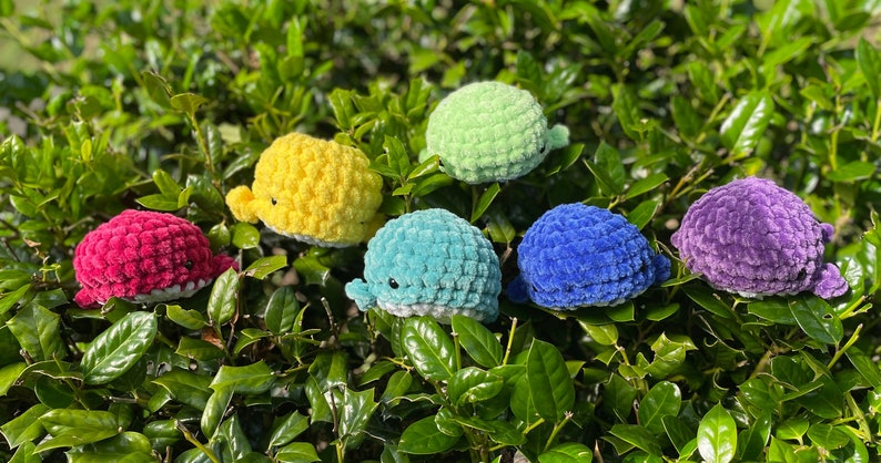 Handmade Crochet Mini Whale image 5