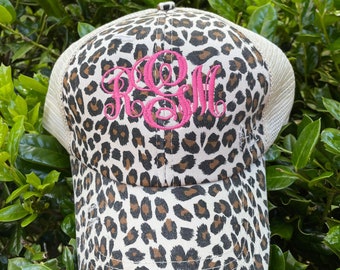 Monogram Criss Cross Hat - Custom embroidery