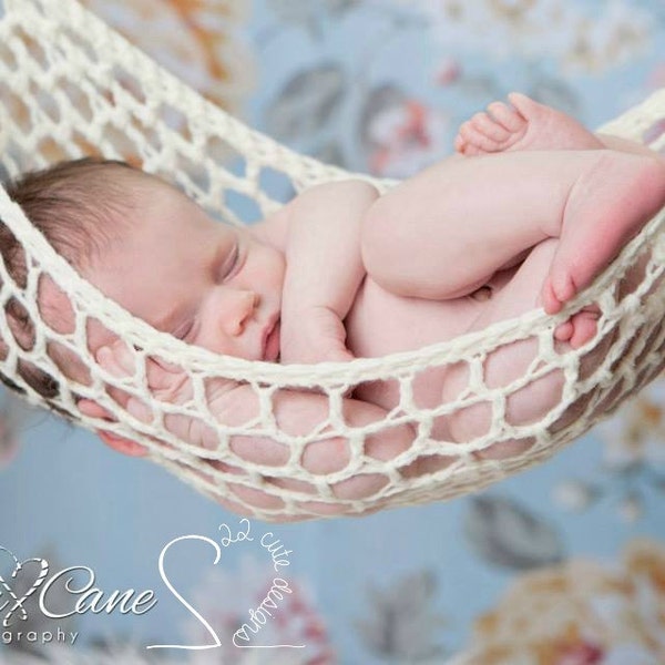 Soft Crochet Hammock for Baby | Newborn Photoshoot Prop | Crochet Gift | Baby Shower Gift