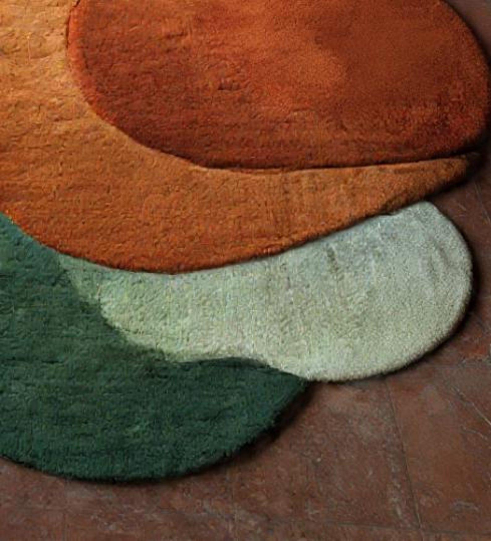 Natural Form Rug Organic Flow Multi-shape Tufted Rug | Earth Palette Irregular Modern ...
