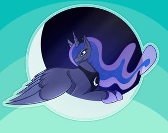 Luna Moon Pony Pin