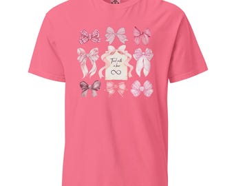 Camiseta de San Valentín atada con un lazo - Colores cómodos