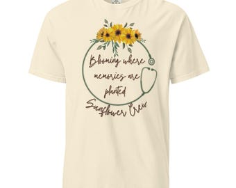 Camiseta Sunflower Crew Memories Bloom Comfort Colors