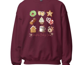 Sudadera Gildan con diseño de repostería navideña