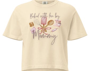 Horneada con amor por Mommy Boxy Comfort Colors Tee