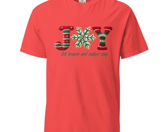 Camiseta navideña JOY Comfort Colors