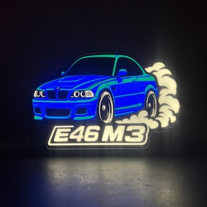 Veilleuse Décorative Lightbox BMW - Lampe LED - PAMB3D