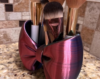Bow Makeup Brush Holder |  Desk Organizer
