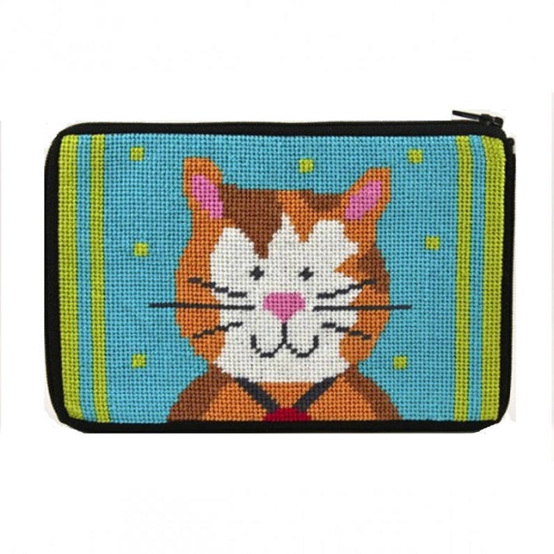 Stitch & Zip Needlepoint Cosmetic Case/purse Kit in a Variety Etsy