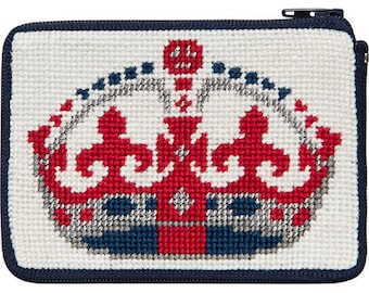 Stitch & Zip Needlepoint Coin Purse Kits in a Variety of Designs II