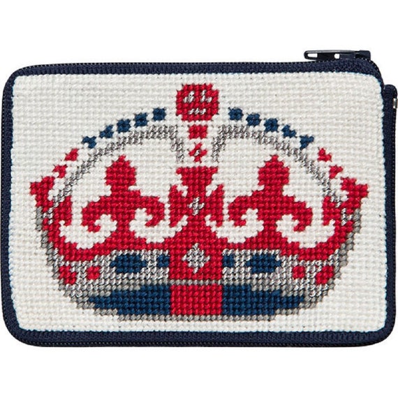 Stitch & Zip Needlepoint Coin Purse Kits in a Variety of Designs II