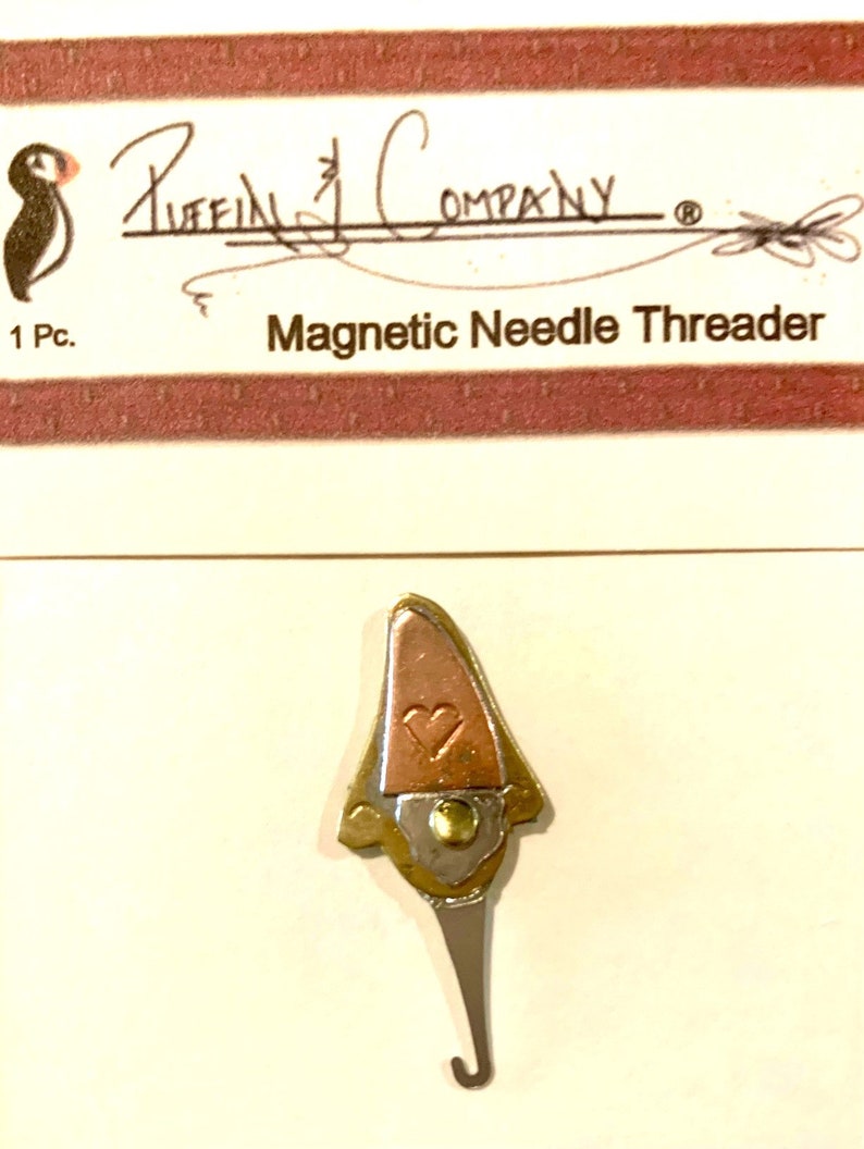 Puffin & Company Needle Threaders for Sewing, Cross Stitch and Needlepoint in a Variety of Styles Gnome