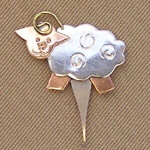 Puffin & Company Micro Needle Threaders Kitty, Puppy, Sheep, Heart, Bunny, Bird, Cheshire Cat, Snail, Ladybug, Gnome Sheep