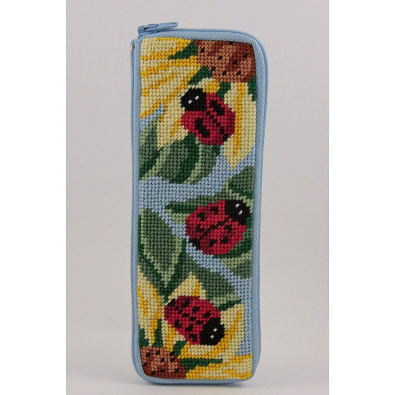 Stitch & Zip Needlepoint Halfspecs Eyeglass Case Kitsshells Etsy UK