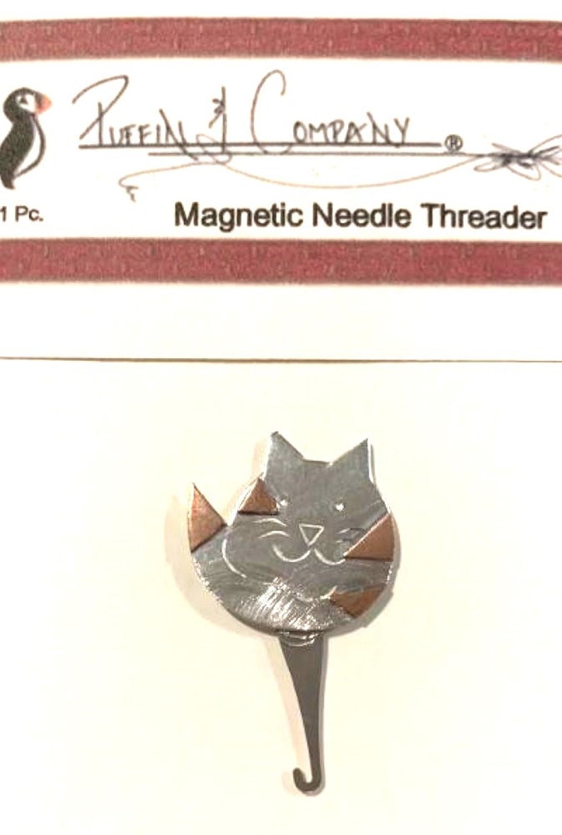 Puffin & Company Needle Threaders for Sewing, Cross Stitch and Needlepoint in a Variety of Styles Cheshire Cat