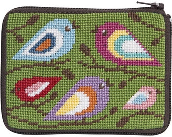 Stitch & Zip Needlepoint Coin Purse Kits Animals