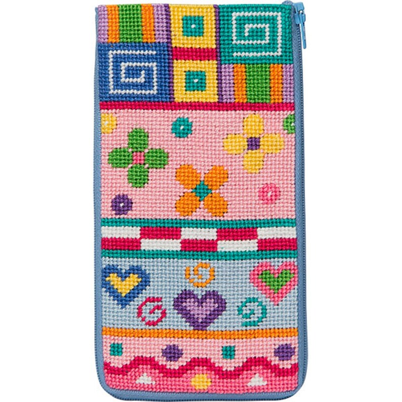 Stitch & Zip Needlepoint Eyeglass Case Kits-Variety of | Etsy