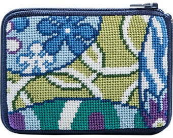 Stitch & Zip Needlepoint Coin Purse Kits in a Variety of Designs
