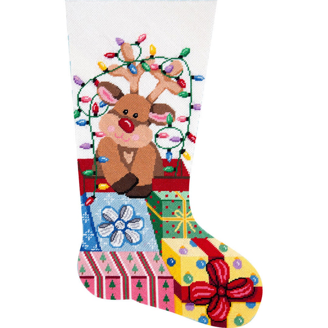 Alice Peterson Snowman Stocking