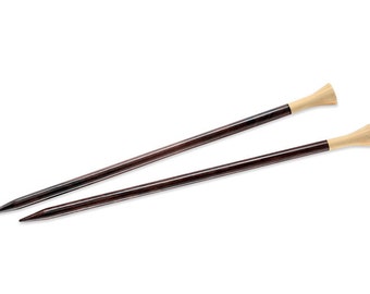 Lantern Moon 14" Ebony Single Point Knitting Needles in a Variety of Sizes