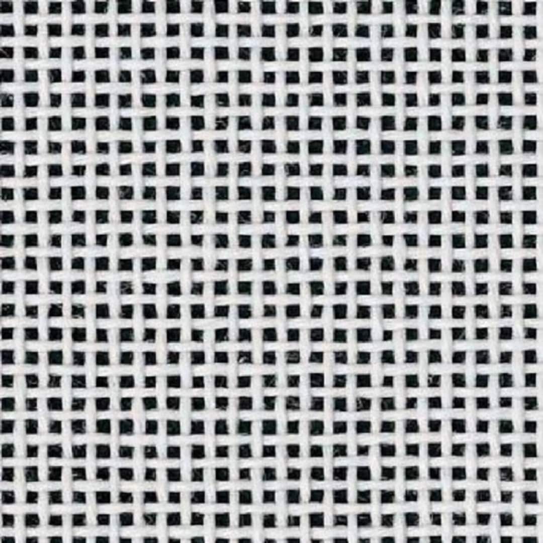 Zweigart 18-mesh White Orange Line Needlepoint Mono Canvas