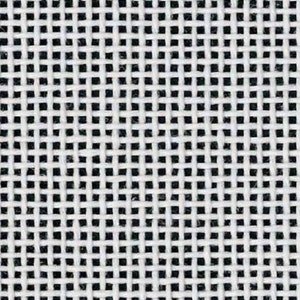 Zweigart 13-Mesh White Orange Line Needlepoint Mono Canvas 40&quot; X 36&quot;