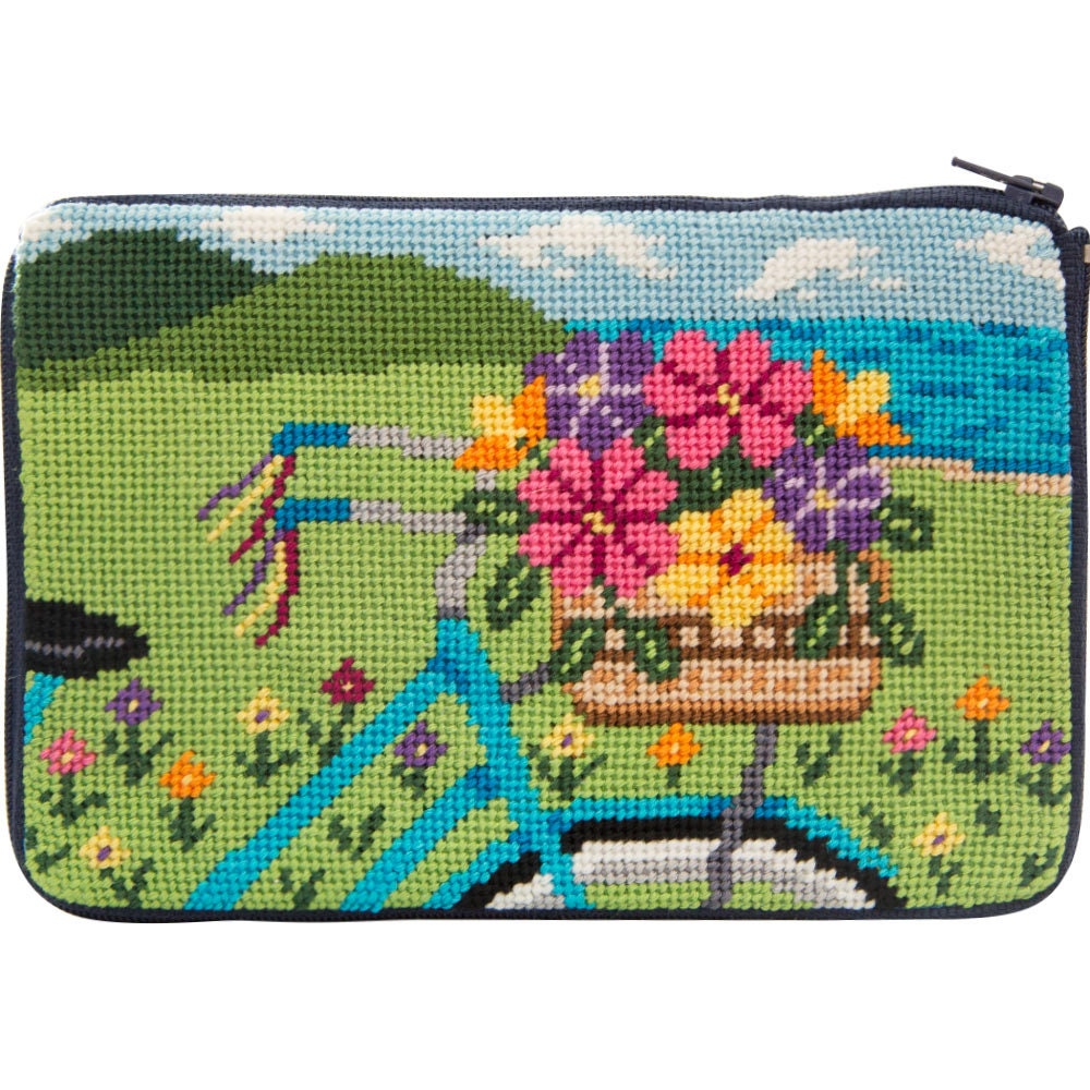 Kit Per Ricamo A Punto Croce Prestampato Da 11 Ct, Con Fiori E